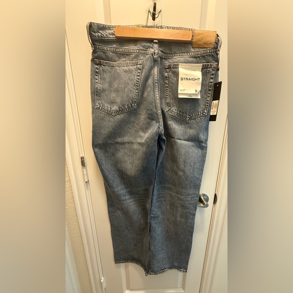 rag & bone High Rise Straight Jeans - Picture 2 of 5